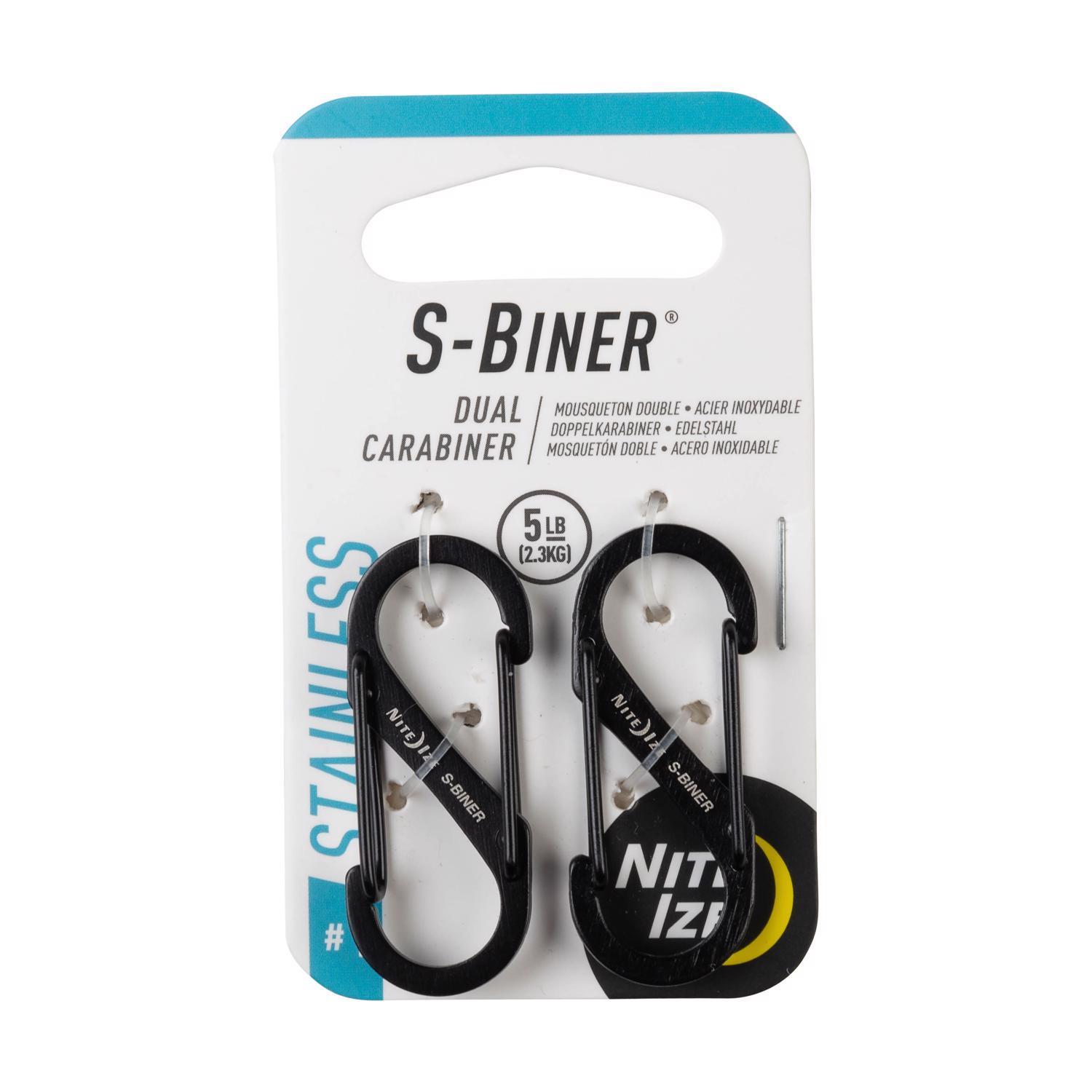 Nite Ize S-Biner 1.8 in. D Stainless Steel Silver Carabiner Key Holder