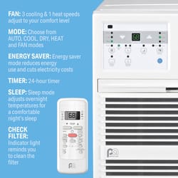 Perfect Aire 14000 BTU 230 V Through-the-Wall Air Conditioner w/Remote 700 sq ft