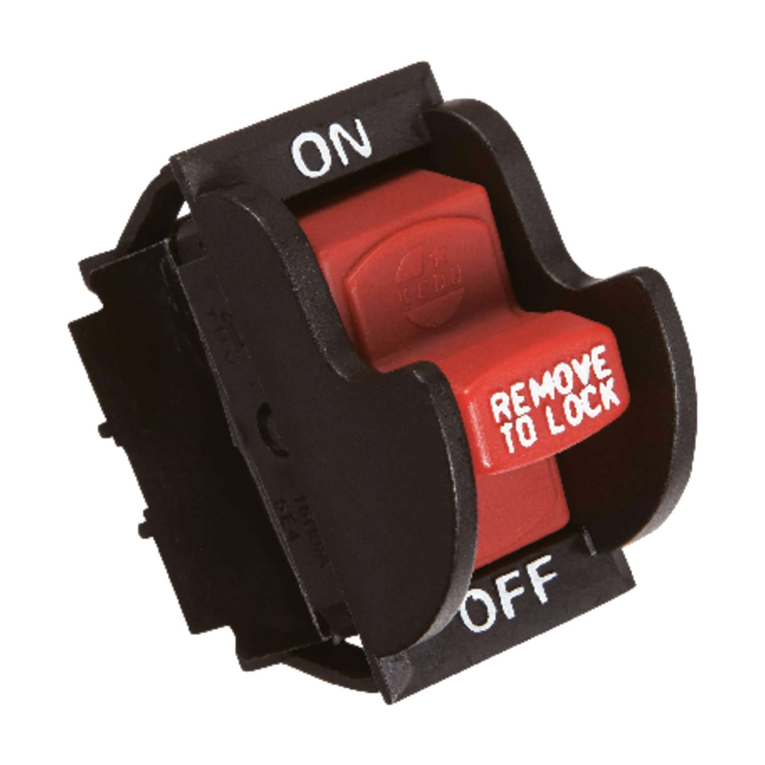 Jandorf 20 Amps Single Pole Rocker Power Tool Switch Black Red 1 Pk