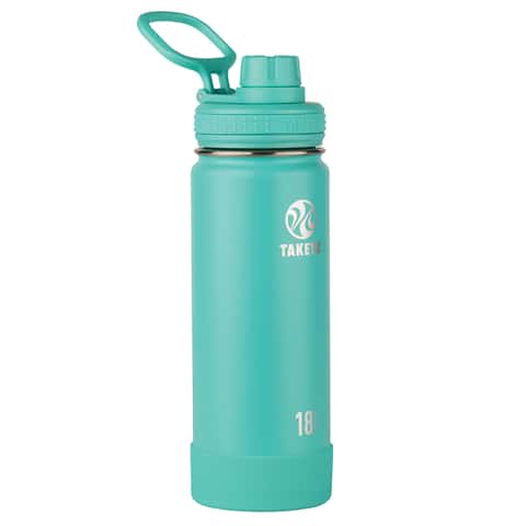Takeya Actives Straw Lid for Insulated Water Bottle, Wide Mouth, Teal