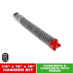 Diablo Rebar Demon 1/2 in. X 18 in. L Carbide Hammer Drill Bit SDS-Plus Shank 1 pk