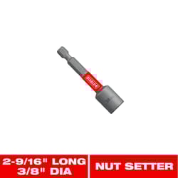 Diablo 3/8 in. X 2-9/16 in. L Black Oxide Magnetic Nut Setter 1 pc