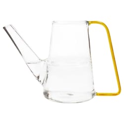 Chive Sprocket Yellow Glass Modern Watering Can