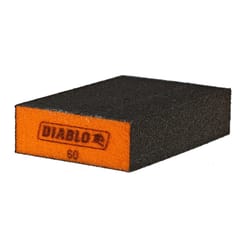 Diablo 4 in. L X 2-1/2 in. W X 1 in. 60 Grit Medium Flat Surface Sanding Sponge