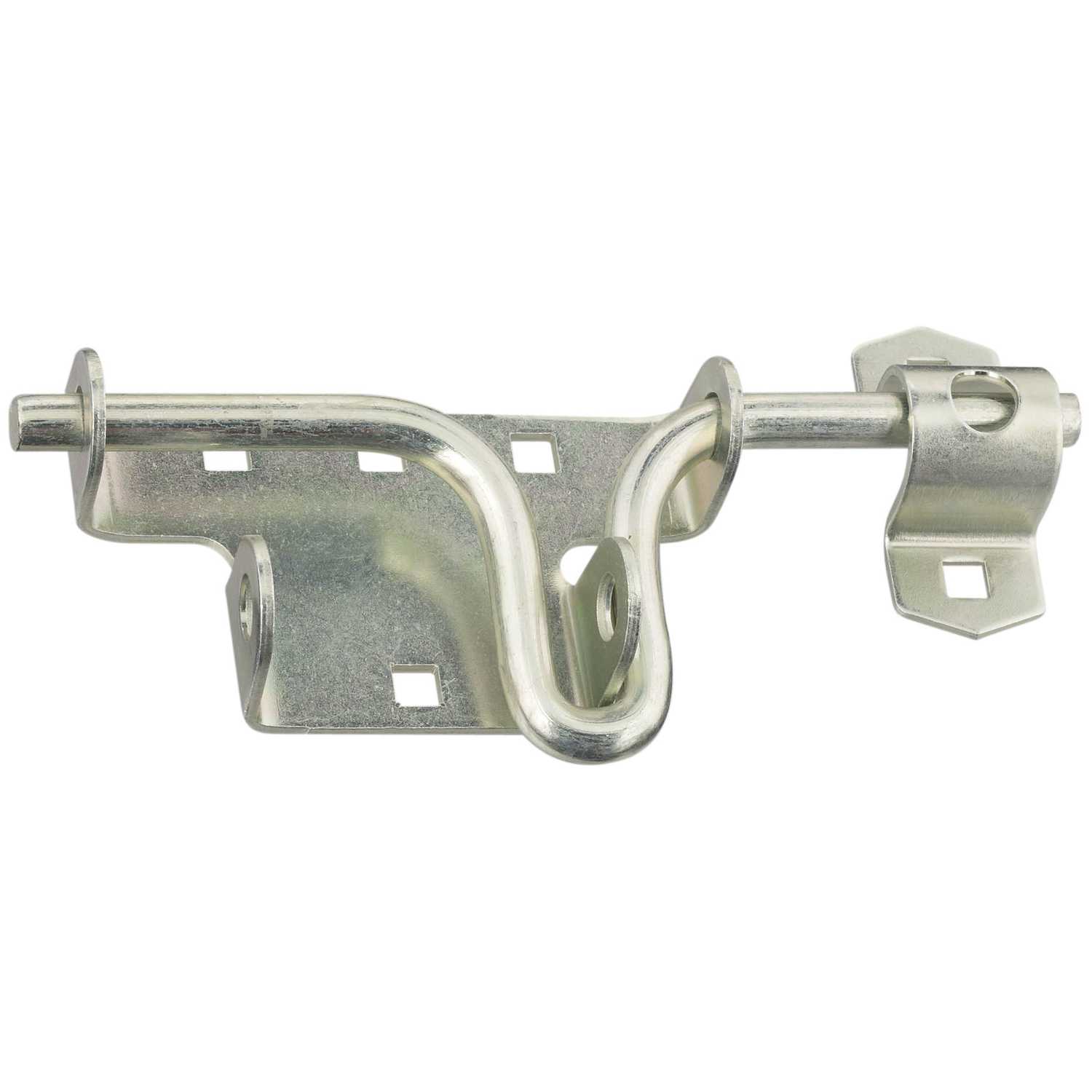 National Hardware Zinc-Plated Silver Steel Sliding Bolt Door/Gate Latch ...