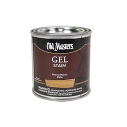 Old Masters Semi-Transparent Natural Walnut Oil-Based Alkyd Gel Stain 1/2 pt