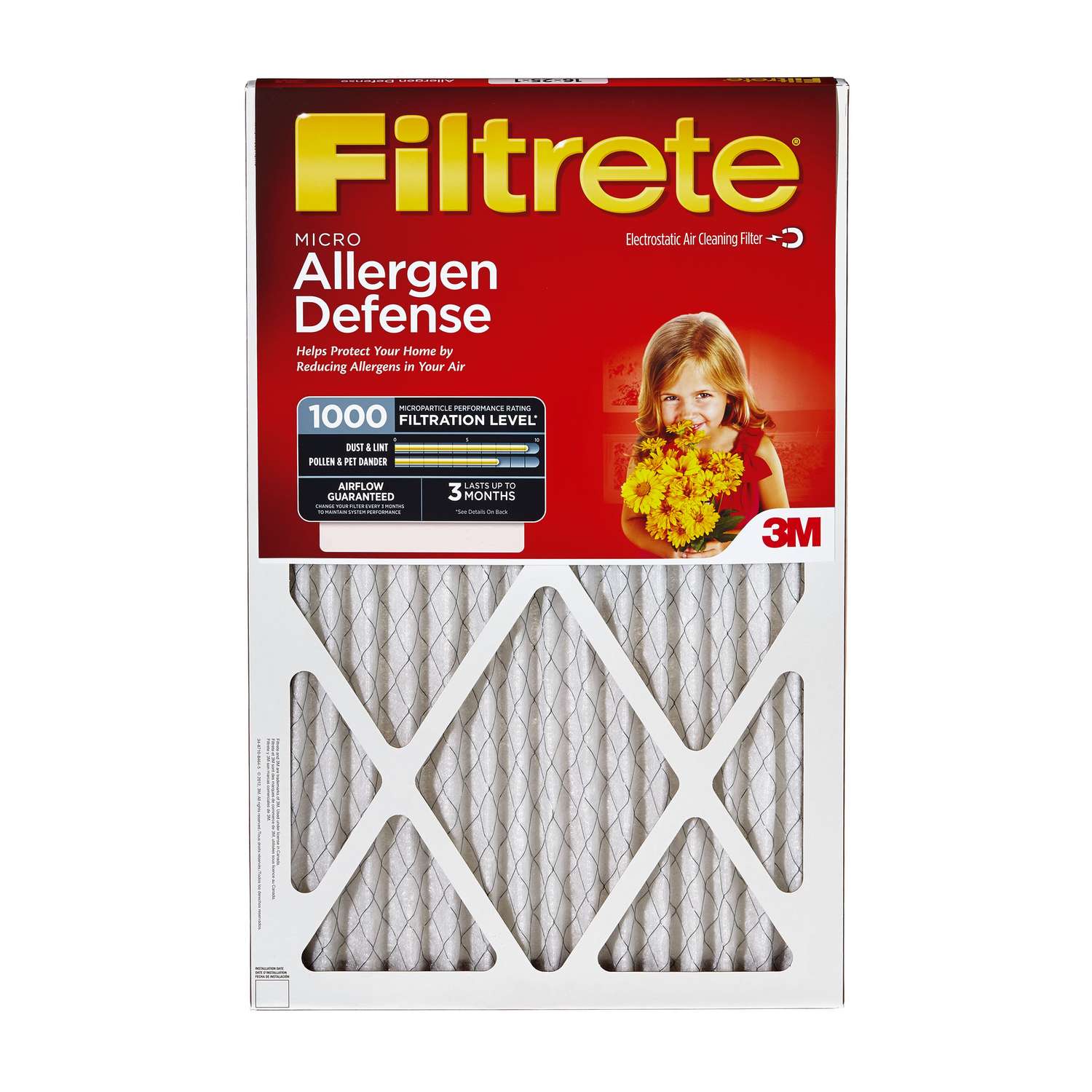 3M Filtrete 10 in. W X 20 in. H X 1 in. D 11 MERV Pleated Allergen Air