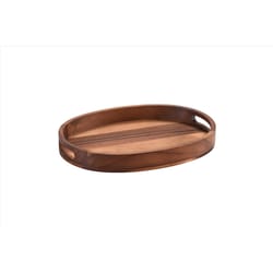 Kalmar Home Natural Acacia Wood Oval Serve Tray 1 pk