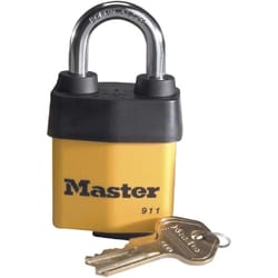 Master Lock 2.125 in. H X 2-1/8 in. W X 2-1/8 in. L Steel Dual Ball Bearing Locking Weather-Resistan