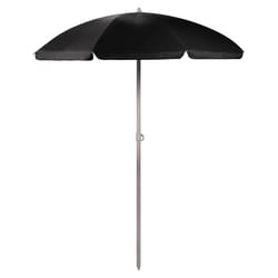 Oniva Portable Beach Umbrella 66 ft. Tiltable Black Beach Umbrella