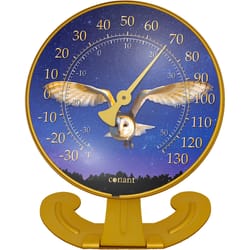 Conant Owl Thermometer Aluminum Gold