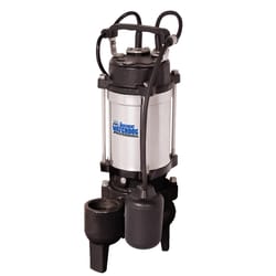 The Basement Watchdog 1/2 HP 6000 gph Stainless Steel Tethered Float Switch Sewage Pump