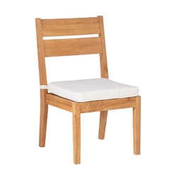 Linon Home Decor Laurita Natural Wood Frame Modern Dining Chair White