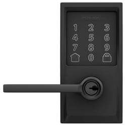 Schlage Encode Matte Black Metal WiFi Deadbolt with Latitude Lever