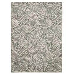 Linon Home Decor 5 ft. W X 7 ft. L Green/Ivory Chanda Polyester Accent Rug