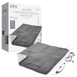 Pure Enrichment PureRelief Heating Pad 4 settings Gray 20 in. W X 24 in. L