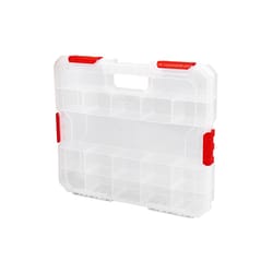 Ace 14.1 in. W X 2.05 in. H Storage Bin Plastic 18 compartments Clear