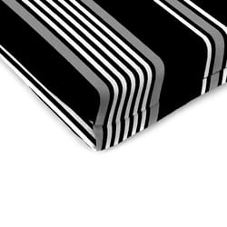 Jordan Manufacturing Black/White Stripe Polyester Seat Pad