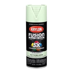 Krylon Fusion All-In-One Matte Sea Green Paint+Primer Spray Paint 12 oz