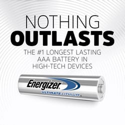 Energizer Ultimate Performance Lithium AAA 1.5 V 1.2 mAh Battery 8 pk
