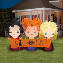 Disney 3.5 ft. LED Prelit Hocus Pocus Sanderson Sisters w/Banner Inflatable