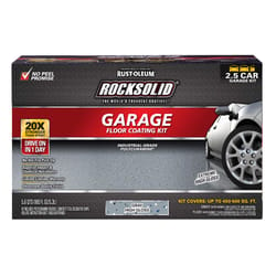 Rust-Oleum RockSolid Extreme High-Gloss Gray Polycuramine Garage Floor Coating Kit 152 oz