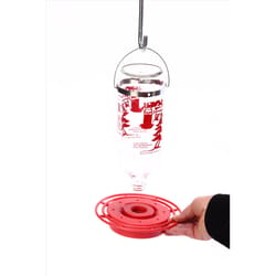 Birds Choice Hummingbird 2 lb Glass/Plastic Hanging Bird Feeder 8 ports