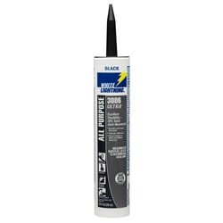 White Lightning 3006 Ultra Black Elastomeric All Purpose Sealant 10 oz