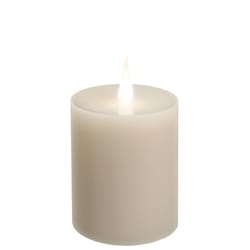 Xodus Innovations Affinity Ivory None Scent Pillar Flameless Flickering Candle