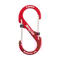 Nite Ize SlideLock Aluminum Red #4 S-Biner