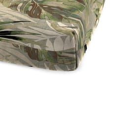 Jordan Manufacturing Green Floral Polyester Chaise Cushion 4 in. H X 22 in. W X 72 in. L