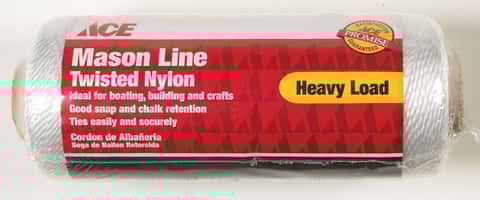 Ace 21 in. D X 430 ft. L White Twisted Nylon Mason Line