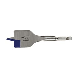 Irwin Speedbor 1-1/4 in. X 4 in. L Carbon Steel Wood Boring Bit Quick-Change Hex Shank 1 pc