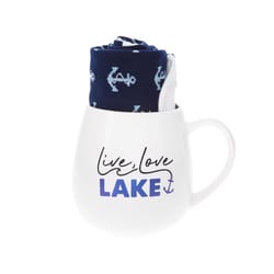 Pavilion Warm & Toe-sty 15.5 oz White BPA Free Lake Mug