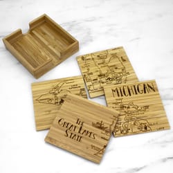 Totally Bamboo Bamboo Coaster Set