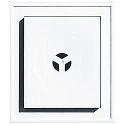 Builders Edge 8 in. H X 1-1/2 in. L Prefinished White Vinyl Mounting Block