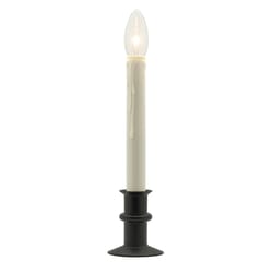 Celestial Lights Black Onyx no scent Scent LED Battery Operated Taper Candle