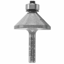 Vermont American 5/8 in. D X 1-3/8 in. X 2 in. L Carbide Tipped Chamfer Router Bit