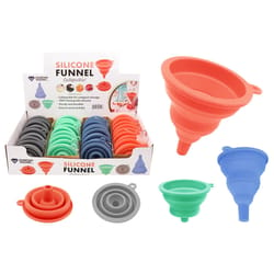 Diamond Visions Assorted 4 in. H Silicone Extendable Funnel