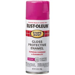 Rust-Oleum Stops Rust Gloss Poppy Pink Enamel Spray Paint 12 oz