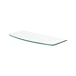 Dolle 0.31 in. H X 23.6 in. W X 7.9-9 in. D Clear Glass Shelf Board