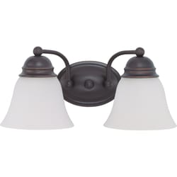 Nuvo Oil Rubbed Bronze Bronze 2 lights Incandescent Vanity Light Wall Mount