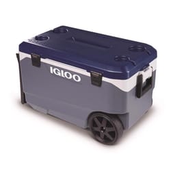 Igloo MaxCold Latitude Blue/Gray 90 qt Roller Cooler