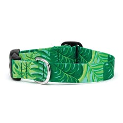 Up Country Green Palms Nylon Dog Collar X-Large