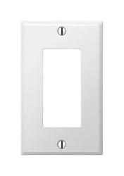 Amerelle Pro Smooth White 1 gang Stamped Steel Decorator Wall Plate 1 pk