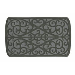 Sports Licensing Solutions 18 in. W X 30 in. L Gray Scroll Rubber Door Mat