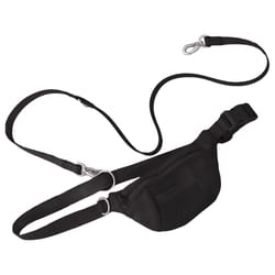 Springer Black Sling Bag Dog Hands Free Belt Leash