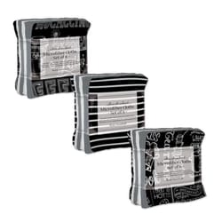 Kane Home Black/Gray Microfiber Coffee Kitchen Utility Cloth 6 pk