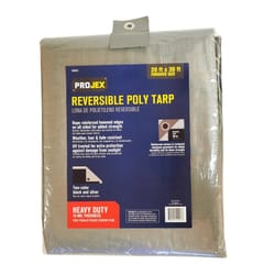 Projex 20 ft. W X 30 ft. L Heavy Duty Polyethylene Reversible Tarp Black/Silver