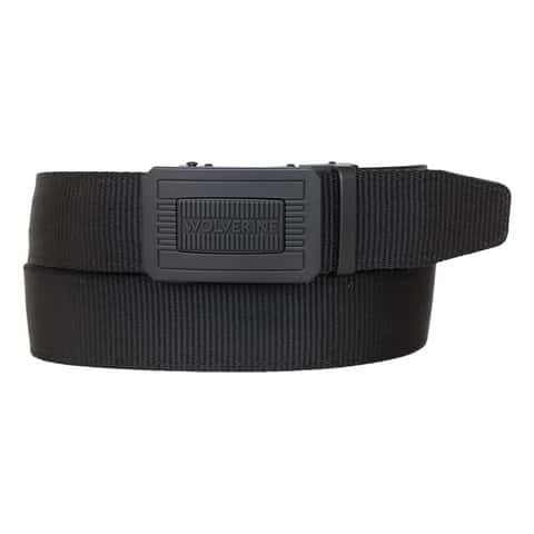 Wolverine Leather Nylon Ratchet Belt 1.5 in. W Black Ace Hardware